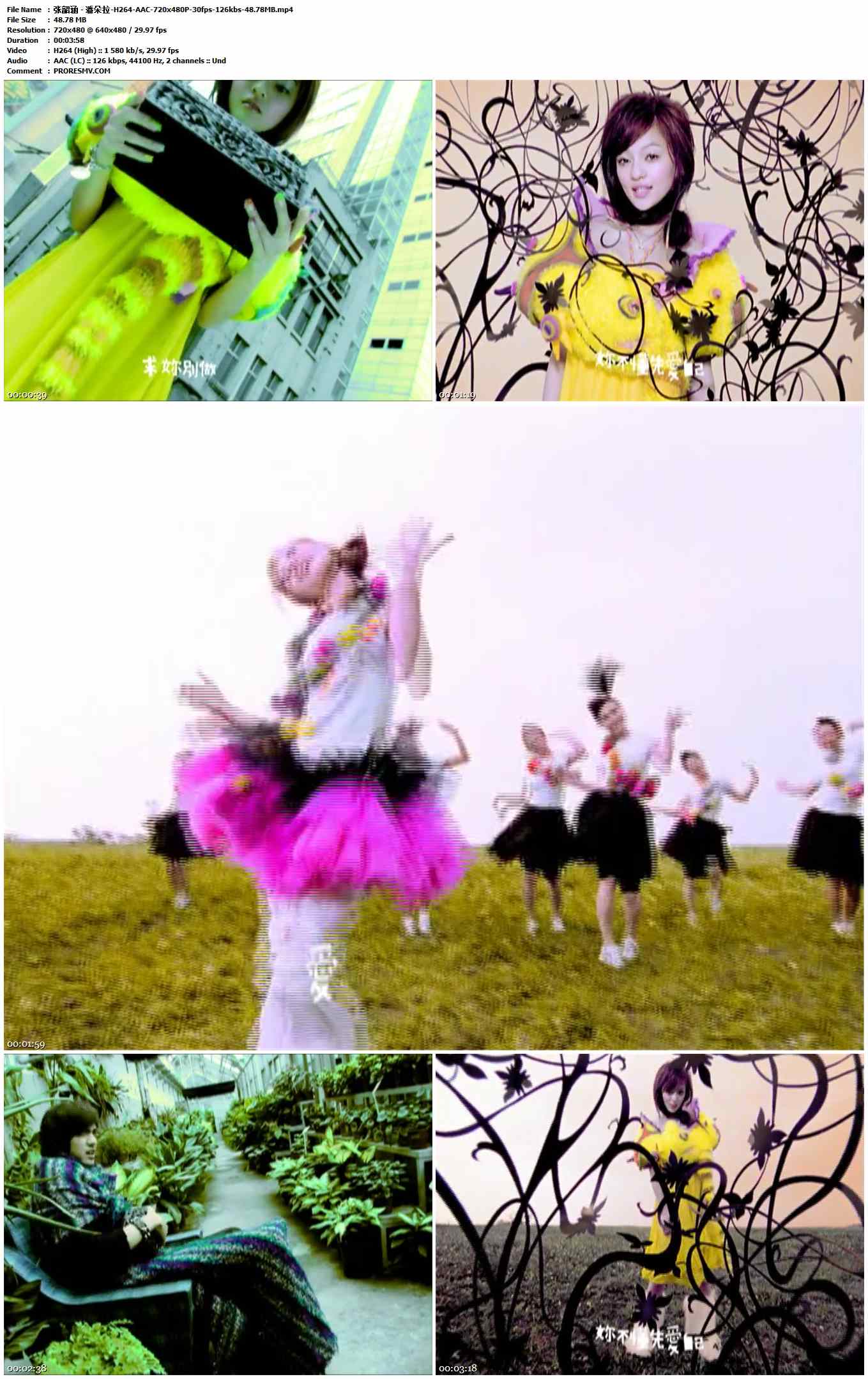 张韶涵 - 潘朵拉-H264-AAC-720x480P-30fps-126kbs-48.78MB官方MV_高清MV